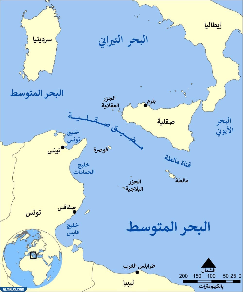 خريطة مالطا والحدود
