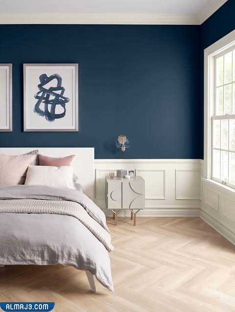طلاء غرف نوم باللون الازرق