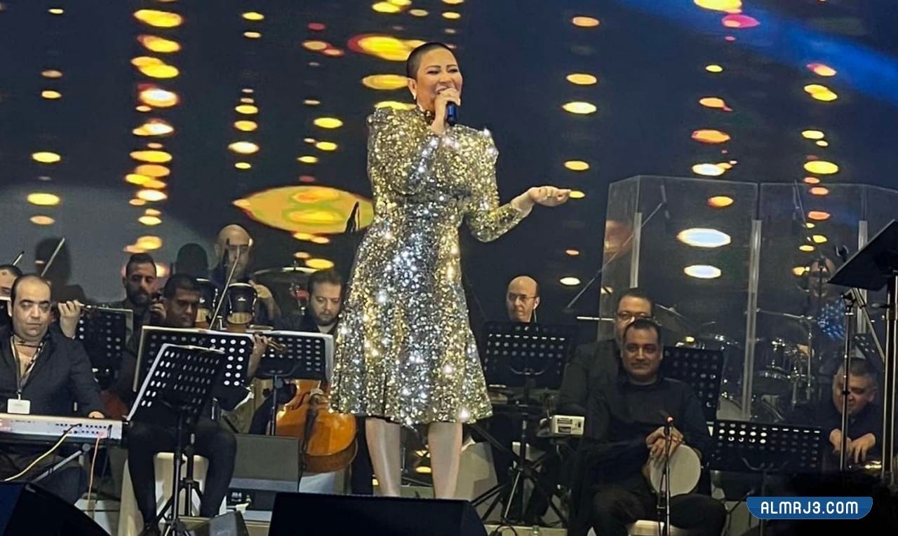 اطلالة شيرين عبدالوهاب صلعاء في حفلها بأبوظبي