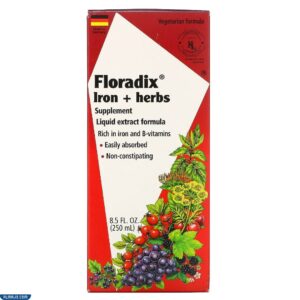 مشروب Flora Floradix Iron + Herbs لنقص الحديد