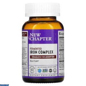 حبوب New Chapter Iron Complex لنقص الحديد