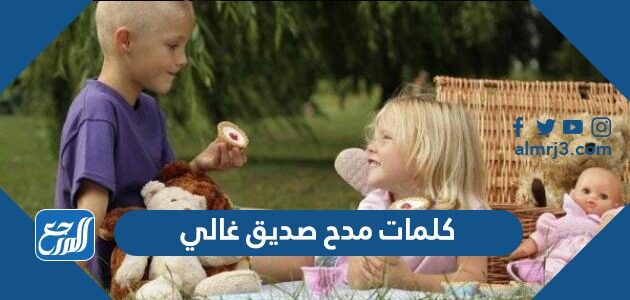 كلمات مدح صديق غالي