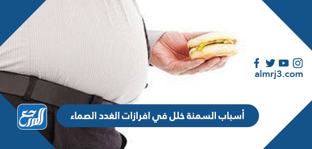 أسباب السمنة خلل في افرازات الغدد الصماء