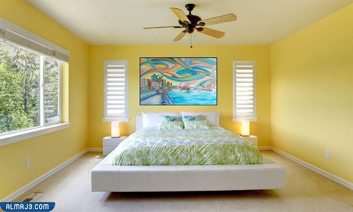 ألوان دهانات غرف نوم رومانسيه بالصور