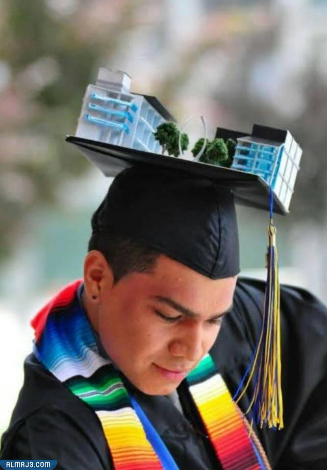 الفكرة الثالثة عمل مكيت بمشروع التخرج على هيئة قبعة