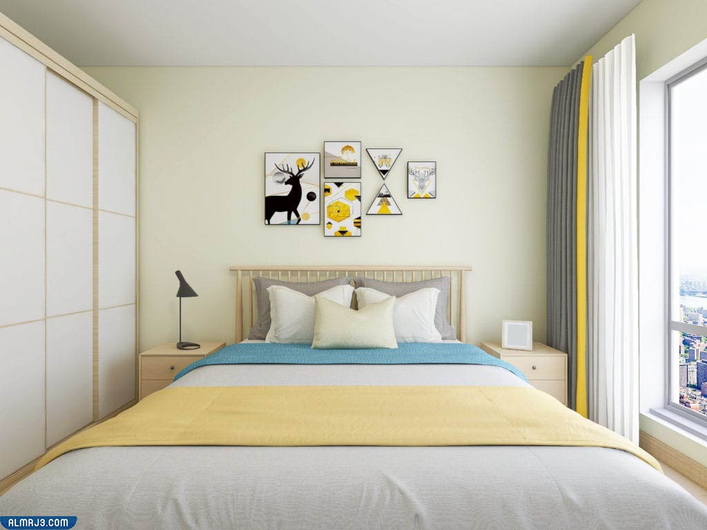 الوان دهانات غرف نوم رومانسيه هاديه