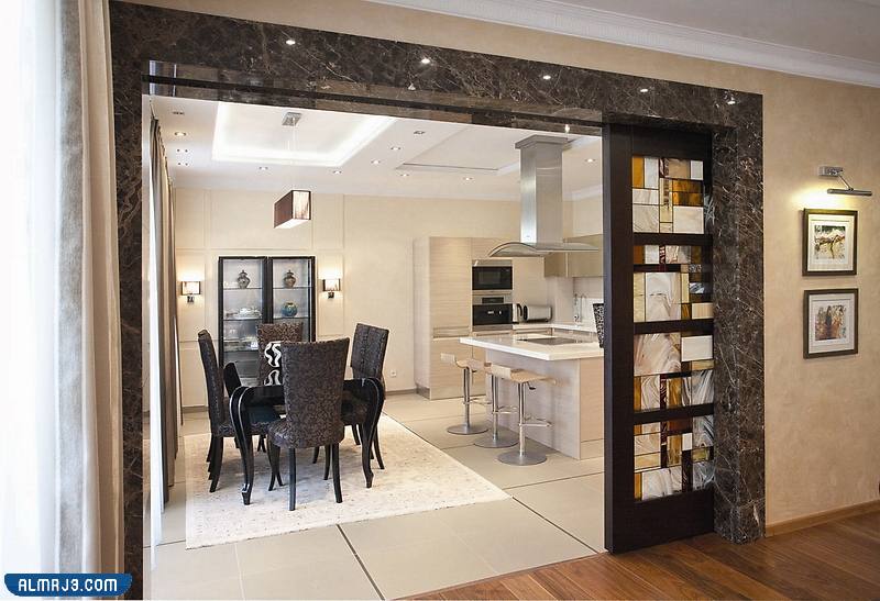 ابواب خشب ابيض مودرن وكلاسيك 2022