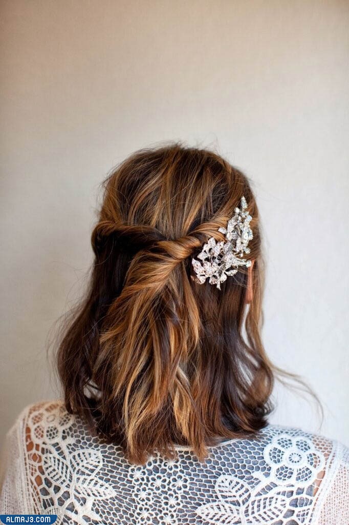 تسريحات شعر بسيطة للمناسبات للشعر القصير