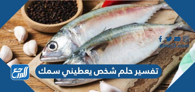 تفسير حلم شخص يعطيني سمك