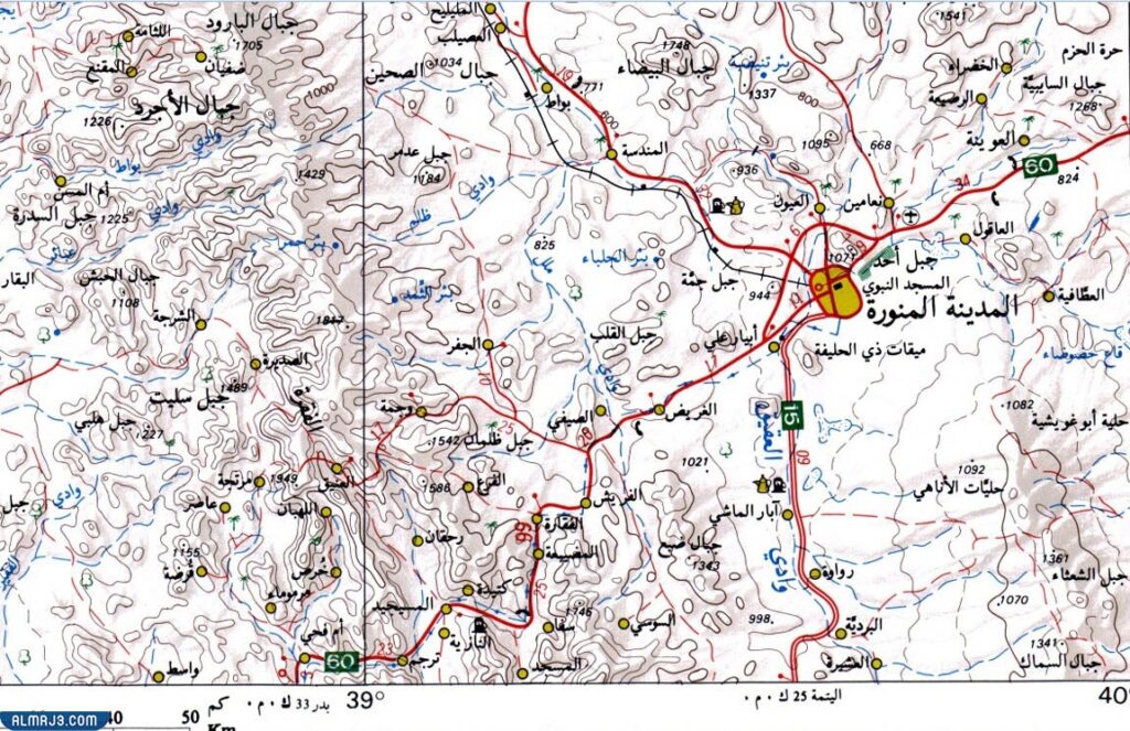 اتجاه القبلة في المدينة