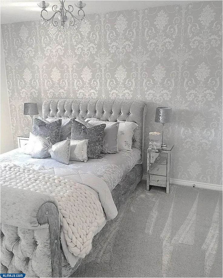 دهانات غرف نوم رومانسية باللون الفضي