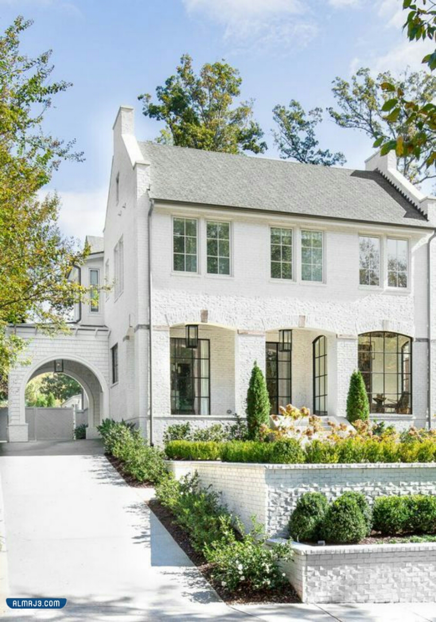 صور افضل واجهات فلل حجر