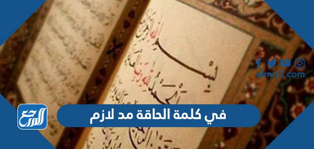 في كلمة الحاقة مد لازم