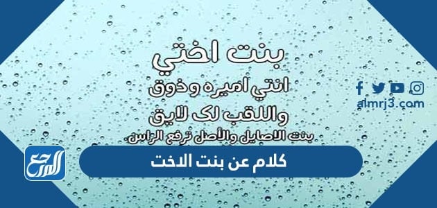 كلام عن بنت الاخت 2022 ، عبارات جميلة عن بنت اختي الغالية