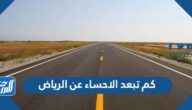 كم تبعد الاحساء عن الرياض