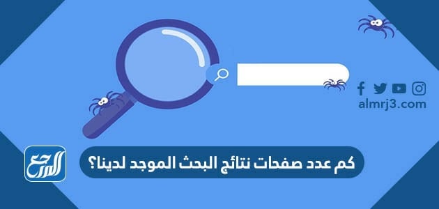 كم عدد صفحات نتائج البحث الموجد لدينا؟