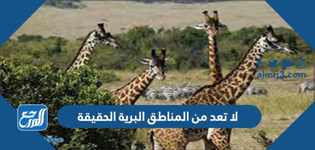 لا تعد من المناطق البرية الحقيقة