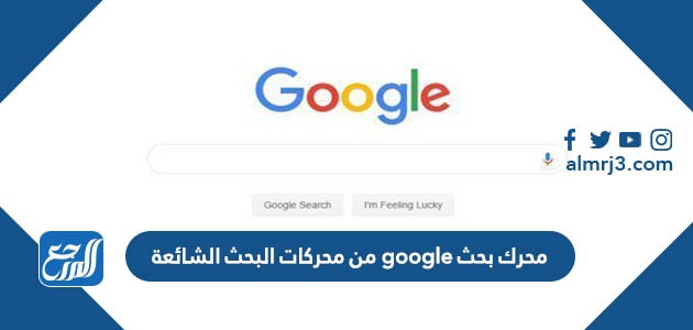 محرك بحث google من محركات البحث الشائعة