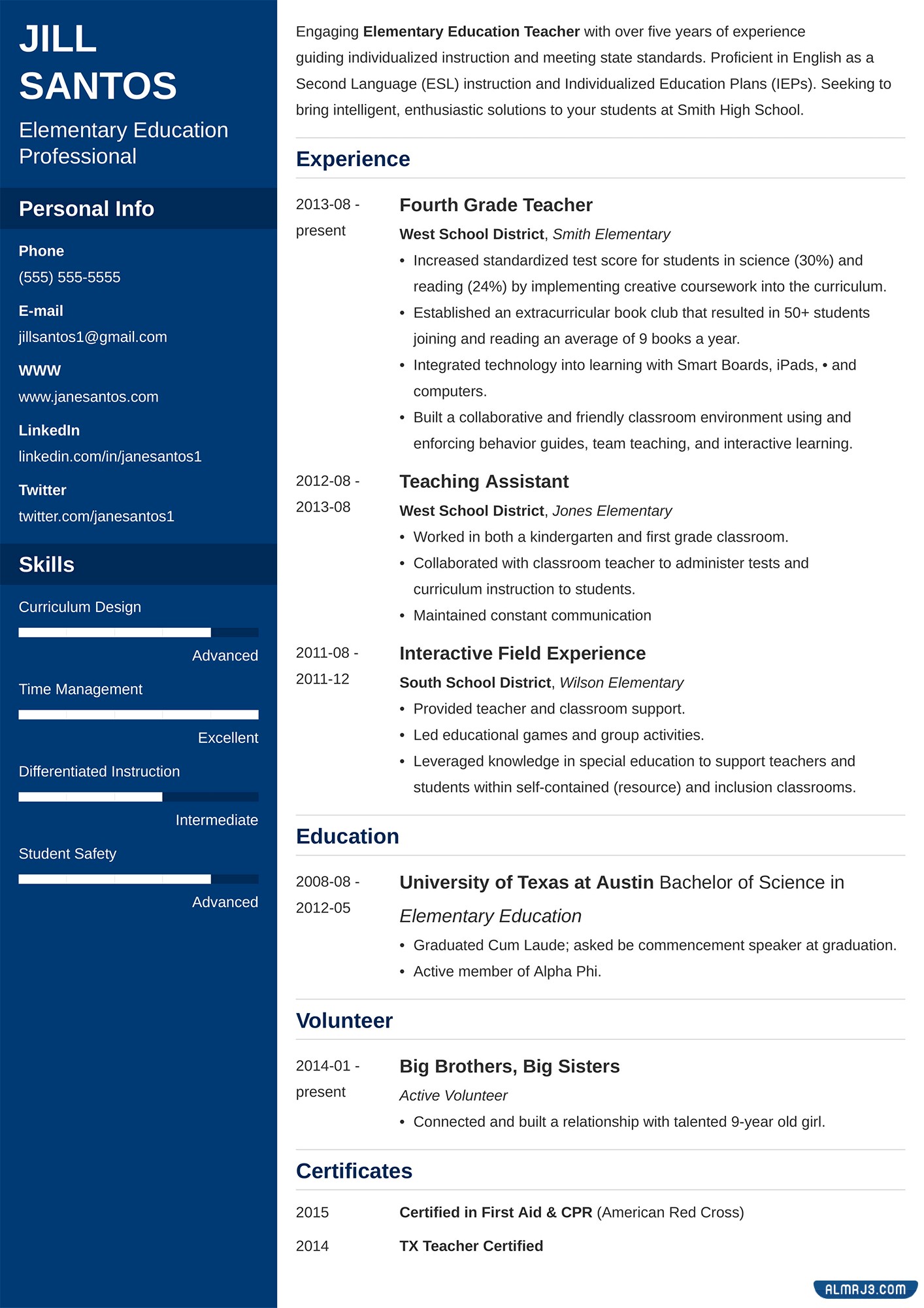 نماذج سيرة ذاتية احترافية