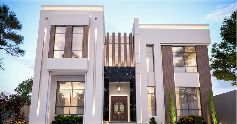 واجهات فلل حديثة في الامارات 2022