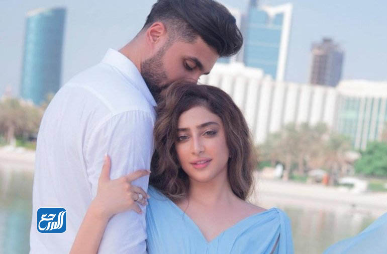 صور أبرار سبت مع زوجها