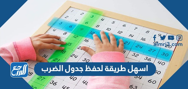 اسهل طريقة لحفظ جدول الضرب