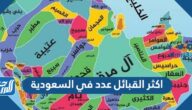اكثر القبائل عدد في السعودية