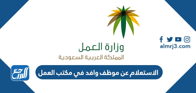 الاستعلام عن موظف وافد في مكتب العمل