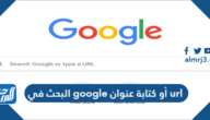 البحث في google أو كتابة عنوان url
