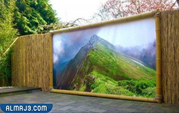 السور الخارجي المُصنع من الخيرزان البامبو