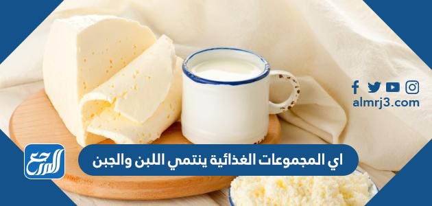 اي المجموعات الغذائية ينتمي اللبن والجبن