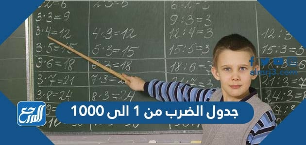 جدول الضرب من 1 الى 1000