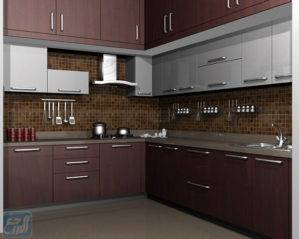 ديكورات مطابخ المنيوم مفتوحة مودرن