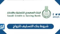 شروط بنك التسليف للزواج 1447