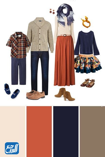 صور للألوان المتناسقة في الملابس