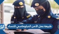 طبيعة عمل الأمن الدبلوماسي للنساء