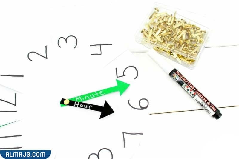 طريقة عمل ساعه بالورق تعليمية