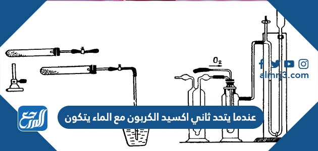 عندما يتحد ثاني اكسيد الكربون مع الماء يتكون