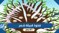 فخوذ قبيلة شمر