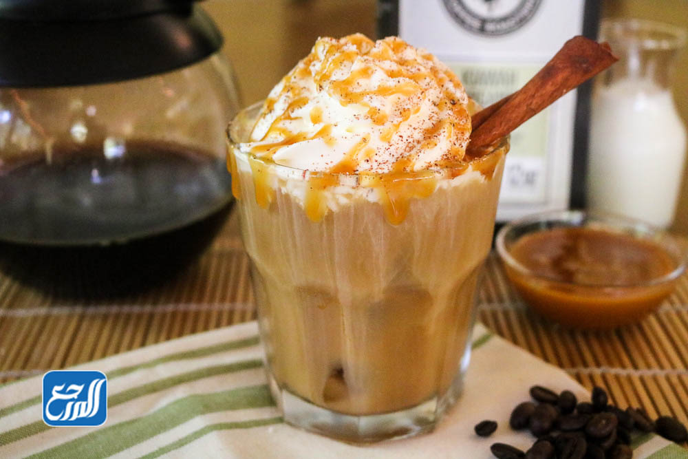قهوة باردة بالكراميل