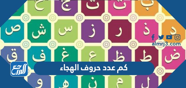 كم عدد حروف الهجاء
