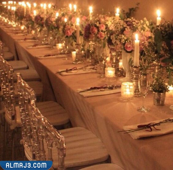 تجهيز مائدة لحفلة التخرج