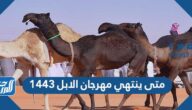 متى ينتهي مهرجان الابل 1443
