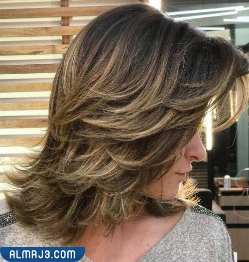 تسريحة الشعر المدرج