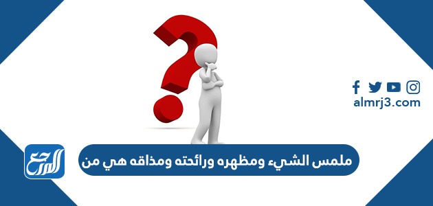 ملمس الشيء ومظهره ورائحته ومذاقه هي من