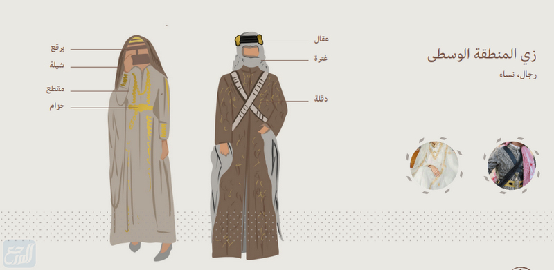 دليل ازياء يوم التأسيس 2022/1443 - أزياء المنطقة الوسطى رجال نساء