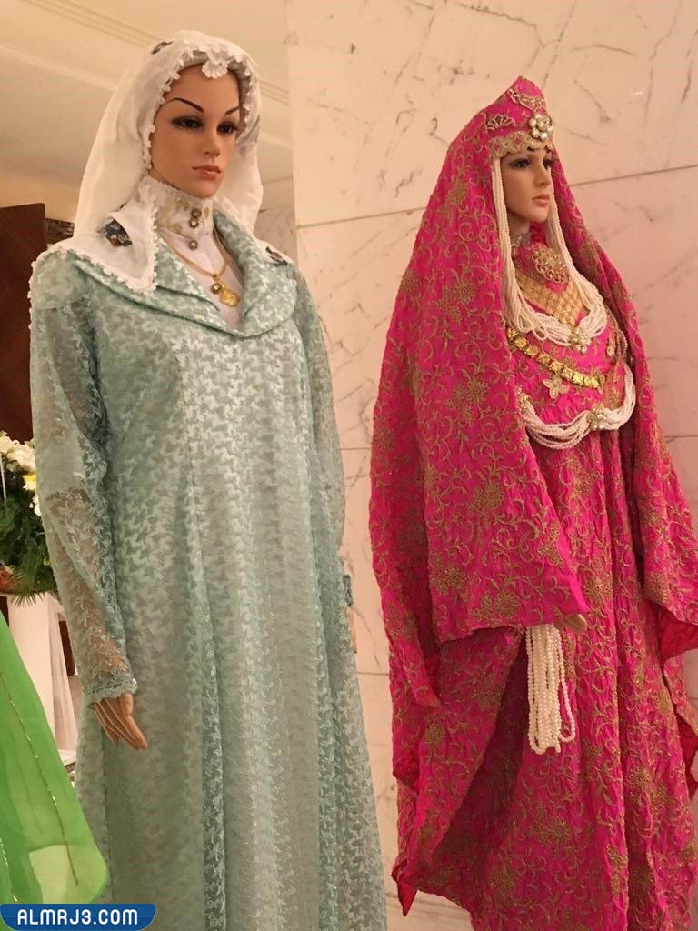 أنواع الفساتين النسائية بالزي الشعبي السعودي
