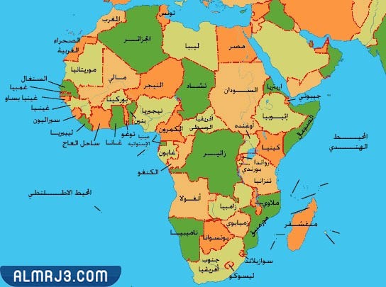 خريطة افريقيا السياسية