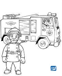 صفحات تلوين رجال الإطفاء للأطفال