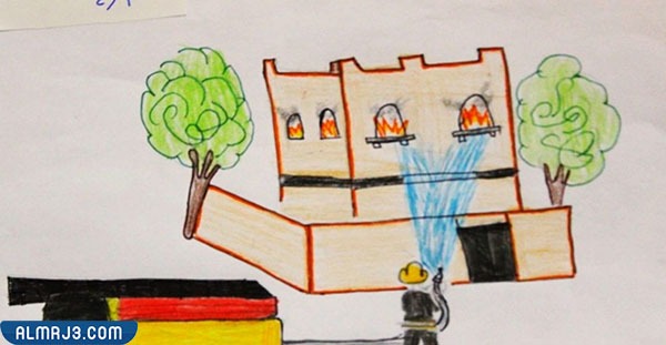 رسومات اليوم العالمي للدفاع المدني 2022